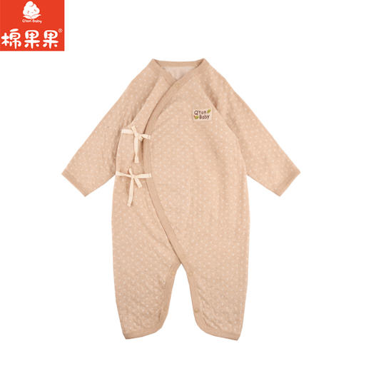 棉果果秋季新品春秋季男童女童彩棉爬服哈衣蝴蝶连体衣M301726199406 商品图0