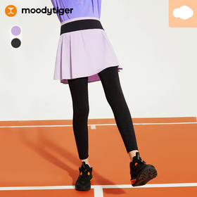 【24年秋新】【网球系列】moodytiger女童假两件裙裤24秋新款弹力运动裤43213501