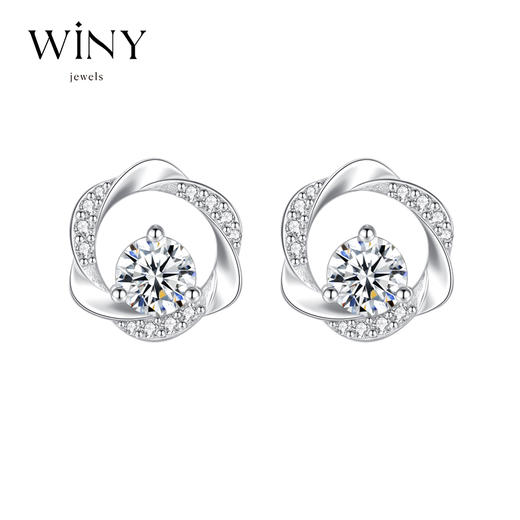 Winy925纯银无限爱意耳钉送女友闺蜜节日生日礼物 商品图6