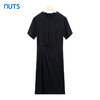 NUTS不对称高腰显瘦韩系休闲圆领夏季短袖连衣裙429102323 商品缩略图0