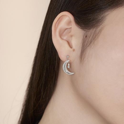 星落starfall系列 银s925 不对称AB耳环设计 商品图2