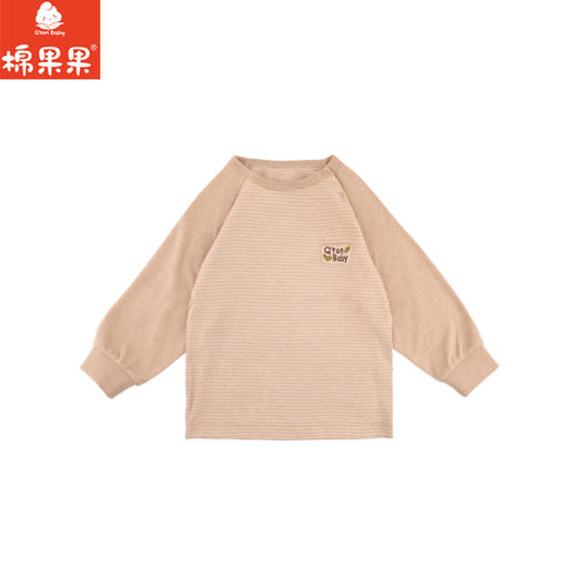 棉果果秋季新品春秋季男童女童彩棉T恤套头T恤M301140199415 商品图0