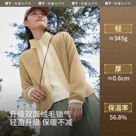 蕉下万粒绒外套女PO173 初秋摇粒绒休闲抓绒户外防风衣内胆薄外套