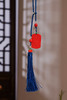 朱砂双莲花方牌 商品缩略图2