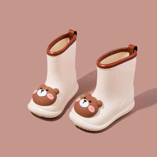小鹿米利儿童雨鞋新款防水防滑软底可爱卡通男童女童室外宝宝雨靴 商品图8