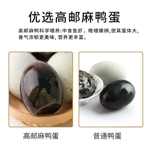 神邮正宗高邮双黄咸鸭蛋 【简装】双黄8枚70g+松花8枚60g 商品图8