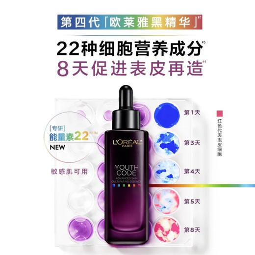 欧莱雅小黑瓶青春密码酵素肌底液黑精华全新第四代新款50ml 商品图1