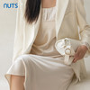 NUTS气质女神设计感小众绸缎褶皱系带显瘦连衣裙轻熟风4321002A1 商品缩略图3