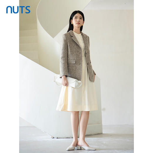 NUTS秋季新款2023时尚宽松显瘦百搭通勤风西装外套女 4350404A1 商品图2