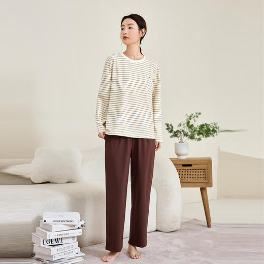 康妮雅女式长袖长裤套头套装 商品图0