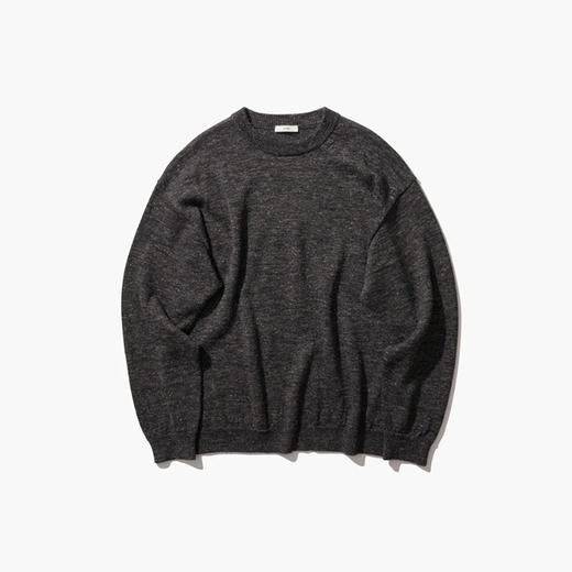 ATON BABY ALPACA LINEN CREWNECK SWEATER 羊驼毛丝绸混纺毛衣 商品图3