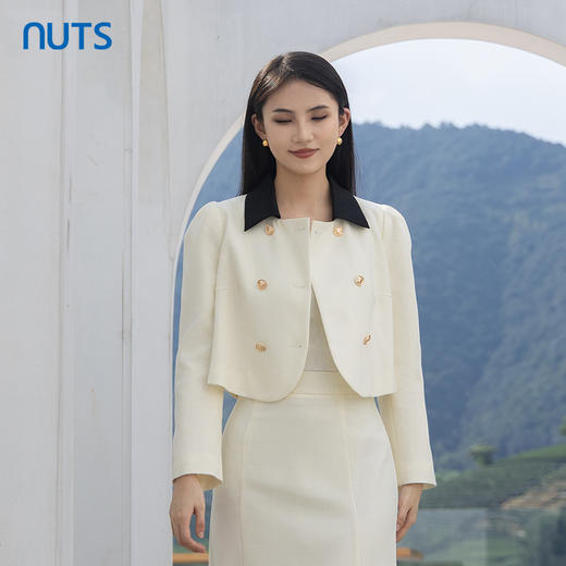 NUTS小香风短款外套女2023秋季新款设计感百搭轻奢4340404A1 商品图0