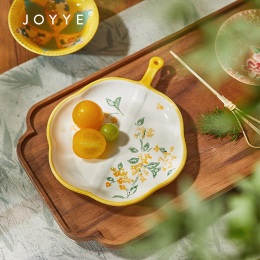 JOYYE小圆满-釉下彩茶杯礼盒中秋伴手礼陶瓷桌面艺术摆件品点心杯碟套装 商品图9