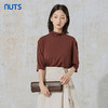 NUTS秋季新款休闲时尚纯色百搭中袖T恤女231022116B 商品缩略图0