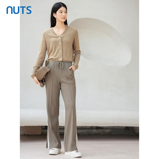 NUTS春秋款小个子垂感显瘦显高休闲阔腿裤女4340701A1 商品图2