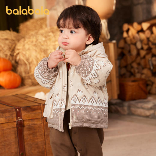 巴拉巴拉宝宝羽绒服男童童装婴儿秋冬外套户外保暖时尚精致可爱萌 商品图2