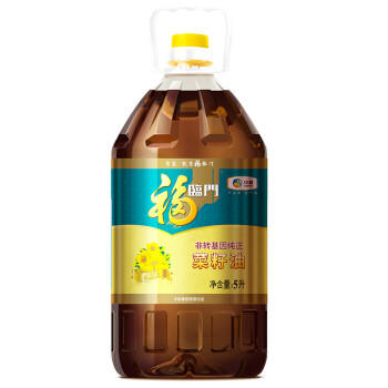 福临门压榨款 非转基因纯正菜籽油5L 食用油 明年6月到期 /粮油调味 /食用油 /菜籽油 商品图1