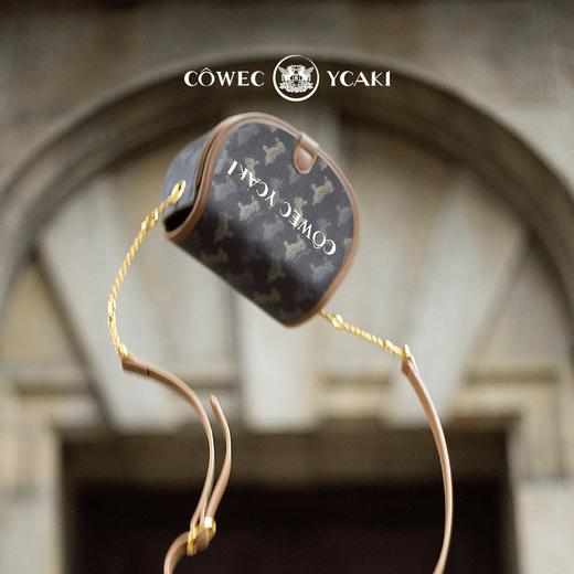 Cowec Ycaki 气质斜挎包包新款潮单肩小众马鞍包女 商品图2