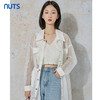 NUTS秋季新款气质时尚设计感网纱透感衬衫款长外套女231043025B 商品缩略图4