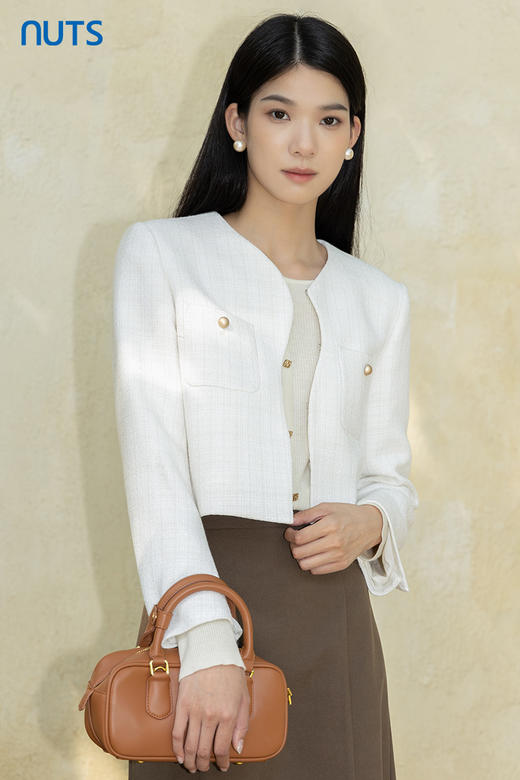 NUTS法式小香风气质高级感外套女2023秋季新款百搭上衣4350401A1 商品图5