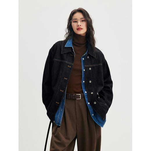 棉仓356607014一手长牛仔夹克 商品图1