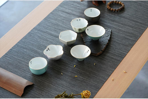 且茶且印社长杯礼盒 西泠印社 高温色釉烧制工艺 传承中国传统艺术文脉 艺术收藏价值 商品图5