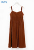 NUTS秋季新款法式复古气质高腰宽松吊带中长款连衣裙女333102270 商品缩略图5