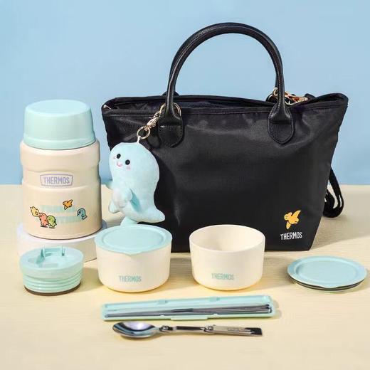 膳魔师小恐龙的美好日常主题高真空不锈钢食物罐午餐组蓝色520ml 商品图1