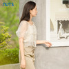 NUTS夏季新款时尚泡泡袖方领衬衣甜美减龄上衣女424011143 商品缩略图2