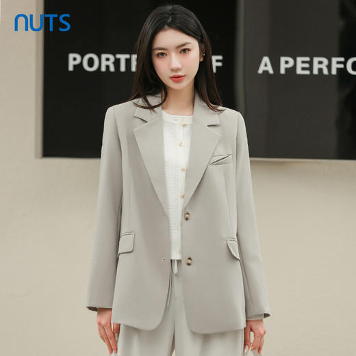 NUTS秋季新款休闲时尚气质通勤西装外套女4330409A1 商品图0