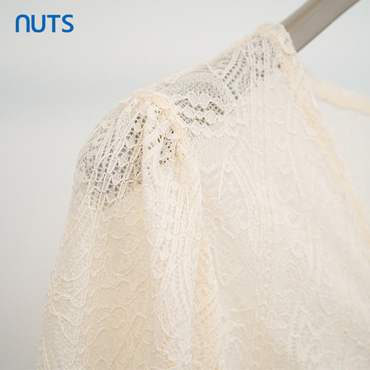 NUTS商场同款气质通勤风网纱雪纺衫上衣女121011174 商品图3