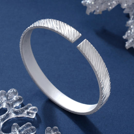 子佩集S999银【孜孜不倦】手镯【JLSZ012】纯银手镯2408 商品图4