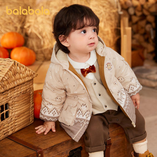 巴拉巴拉宝宝羽绒服男童童装婴儿秋冬外套户外保暖时尚精致可爱萌 商品图1