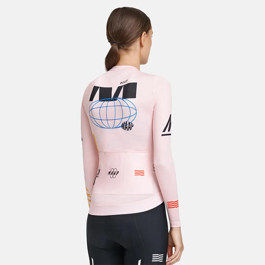 MAAP 女士 Axis Pro Jersey LS Pale Pink 长袖骑行服 商品图2