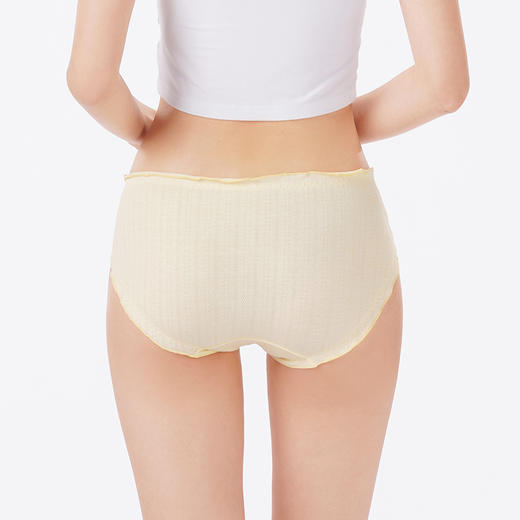 都市丽人内裤舒肤棉三角裤纯棉提花女士内裤LKT3F2 商品图3