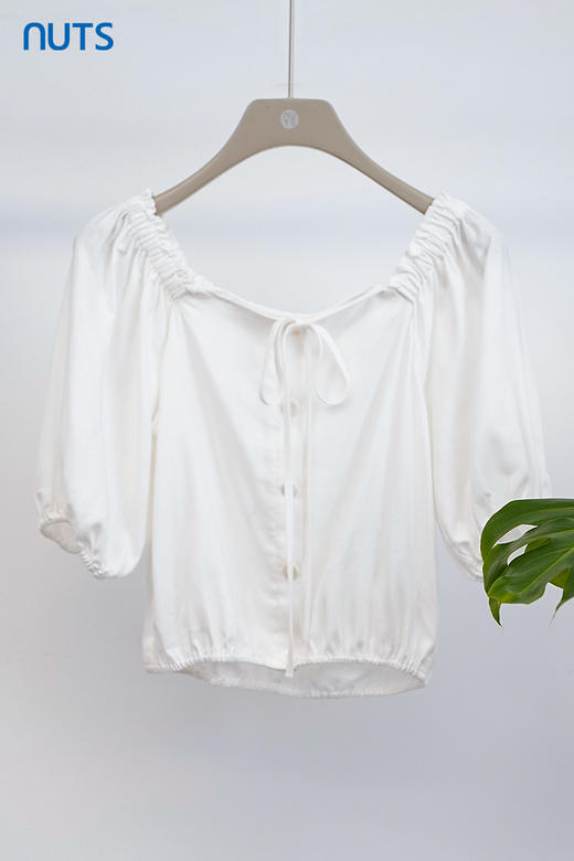 NUTS商场同款时尚气质甜美风短袖套头衫327011065B 商品图5