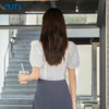 NUTS白衬衫设计感方领薄透短袖上衣女新款夏季424011076 商品缩略图4