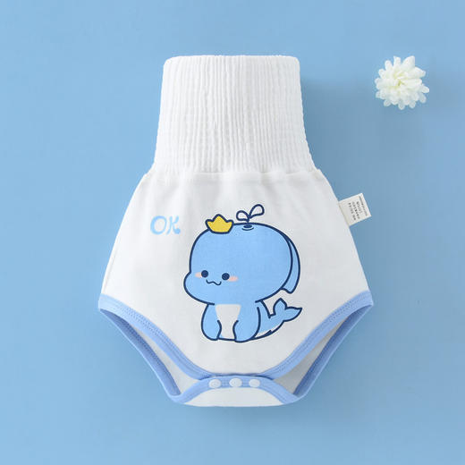 【超值2条装！护肚防着凉】宝宝肚围护脐带婴儿肚兜护肚子防着凉空调护肚裤纯棉新生儿换尿裤 商品图0