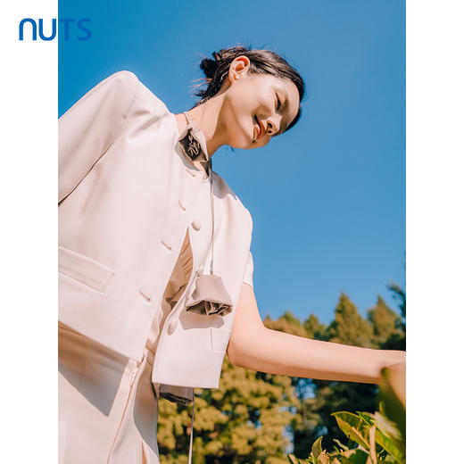 NUTS短袖宽松薄款小香风外套女夏休闲百搭4310401A1 商品图2