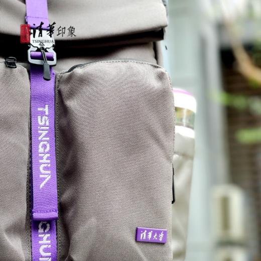 清华文创磁力扣大容量休闲环保双肩包 商品图5