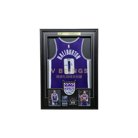 收藏系列 哈利伯顿 国王队0号 限量25 亲笔签名球衣