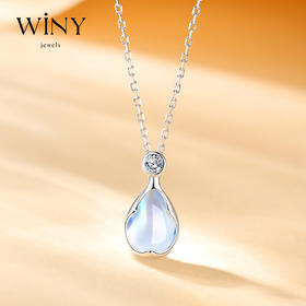 Winy925纯银莫奈印象项链送女友闺蜜节日生日礼物