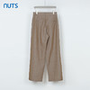 NUTS秋季新款咖色高腰通勤宽松直筒长款休闲裤西装裤女333071168 商品缩略图1