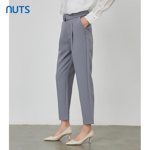 NUTS秋季新款时尚气质通勤风宽松显瘦阔腿休闲长裤女231073194 商品图1