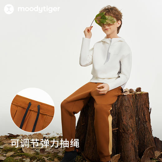【24年秋新】moodytiger24秋新中性户外运动透气宽松舒适速干长裤43511304 商品图3