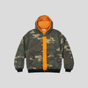 GOODBAI 916 迷彩撞色连帽加厚花边口袋外套 商品缩略图1