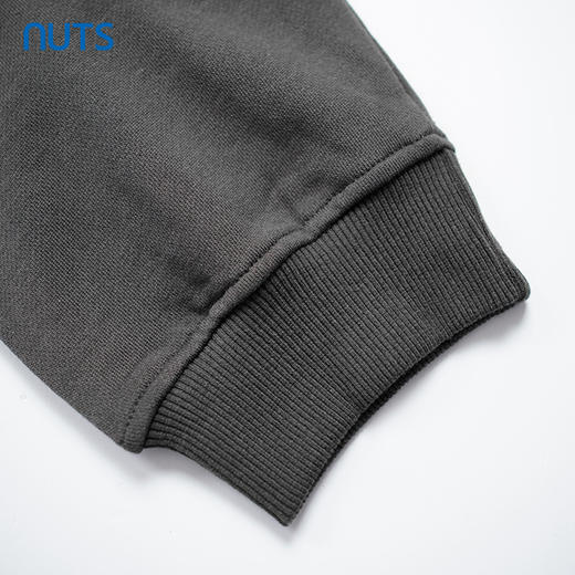 NUTS秋季新款复古字母印花圆领宽松纯棉长袖T恤卫衣女334022281 商品图4