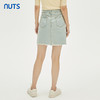 NUTS秋季新款时尚气质设计感星星饰品点缀水洗牛仔半裙332061149 商品缩略图4