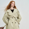 西遇英伦风气质通勤双排扣立领长款风衣女秋季老钱风外套V0042796 商品缩略图2