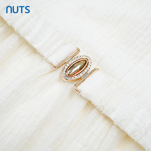 NUTS夏季时尚首要显瘦圆领短袖连衣裙女428103387 商品图4